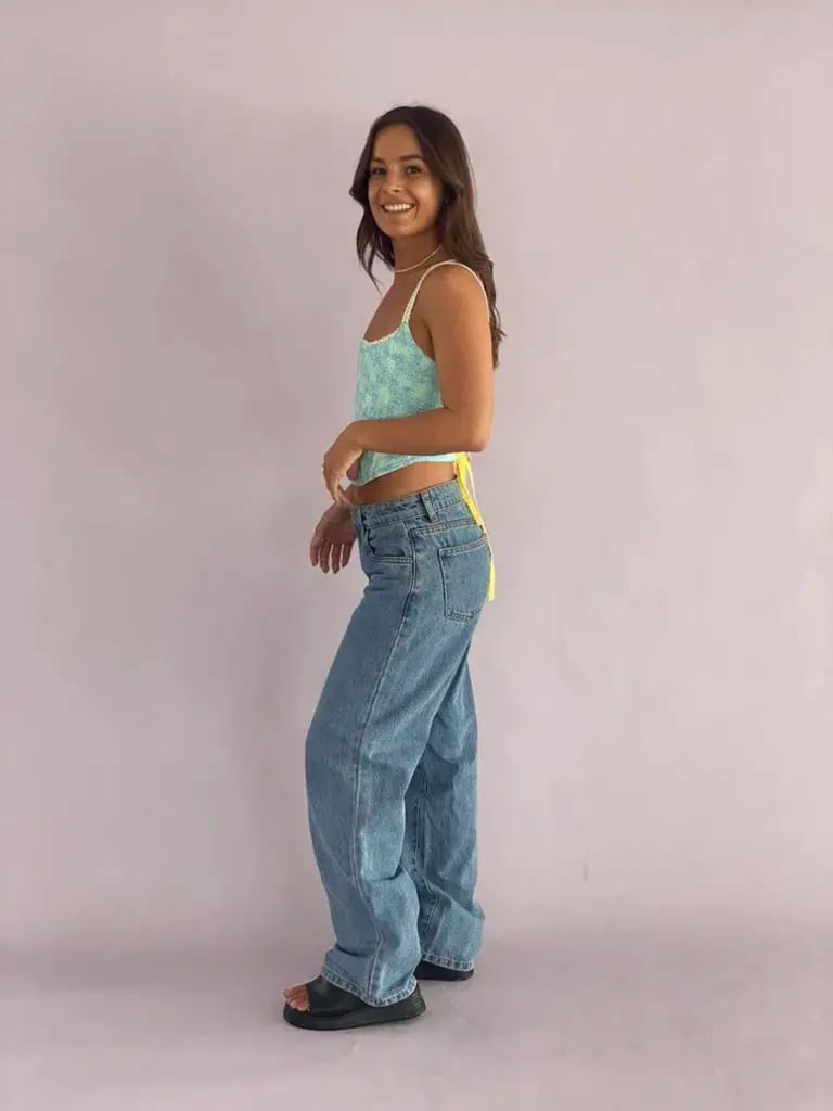 Eisha Collective Milah Corset Blue Size 0/Au 6 photo 3