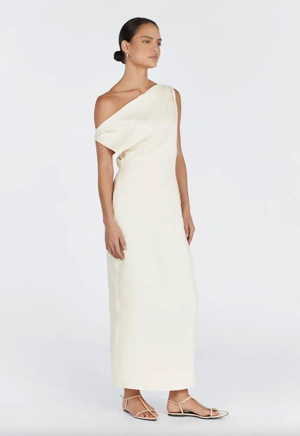 Dissh Cass Buttermilk Linen Midi Dress photo 4