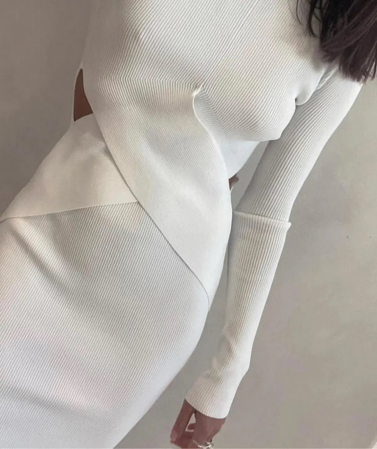 Sir the Label Celena Draped Dress White Size 8 photo 2