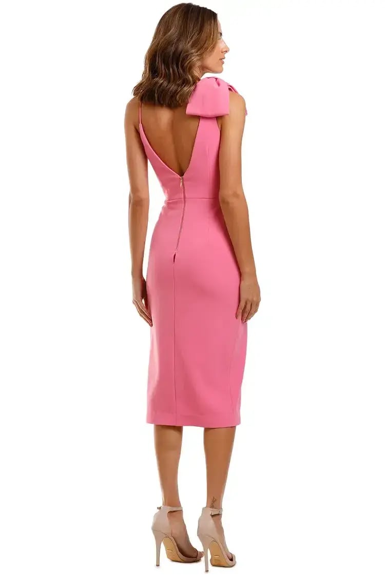Rebecca Vallance Love Bow Dress Pink Size 8 photo 3