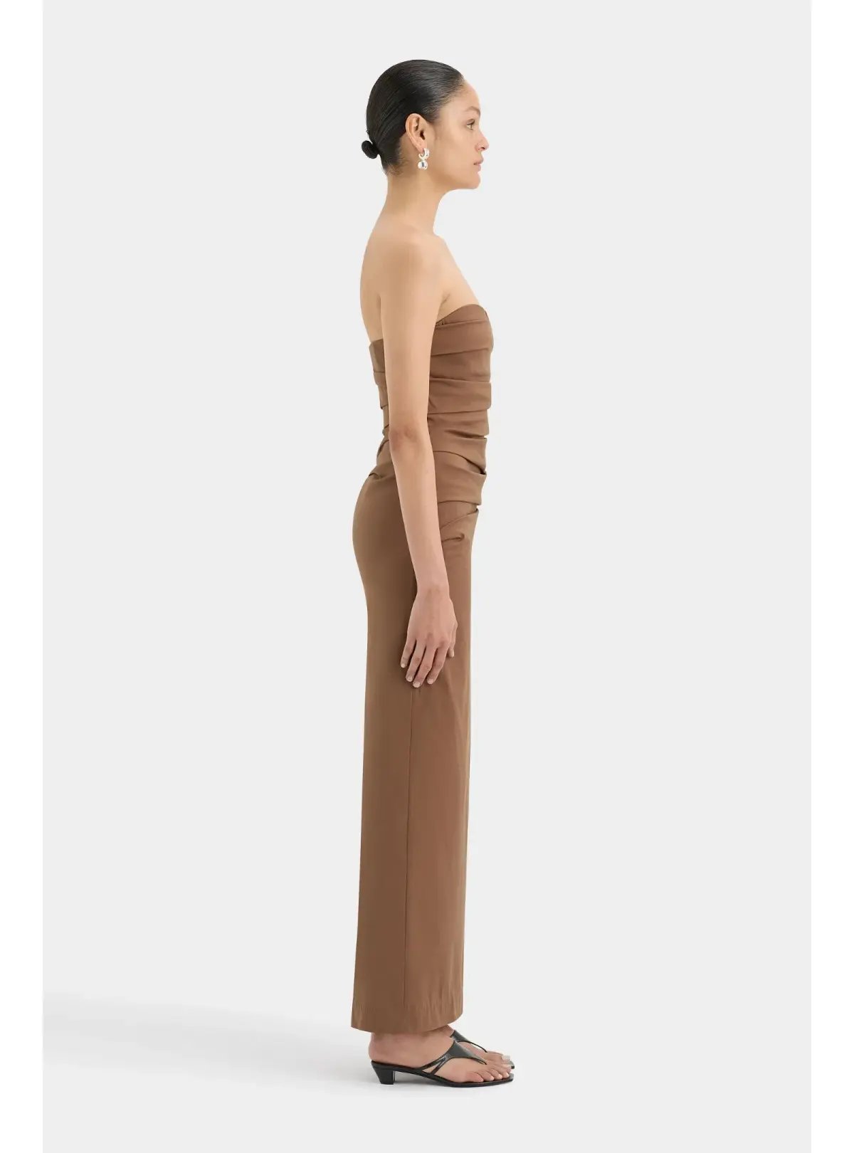 Sir the label Alba Strapless Gown in Mocha Size AU 6 photo 2
