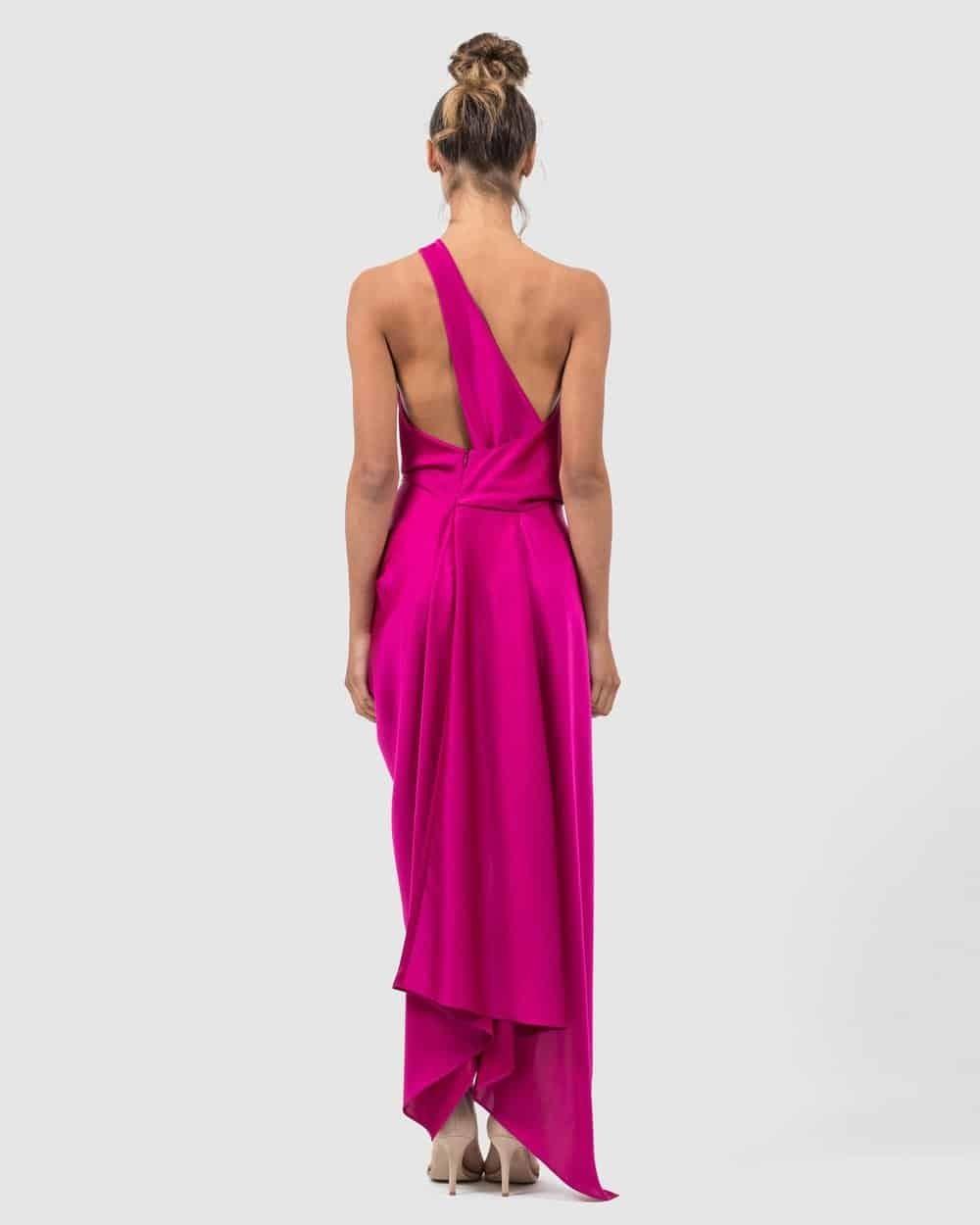 One Fell Swoop Philly Midi Dress Cardinal Pink Size 6 photo 4