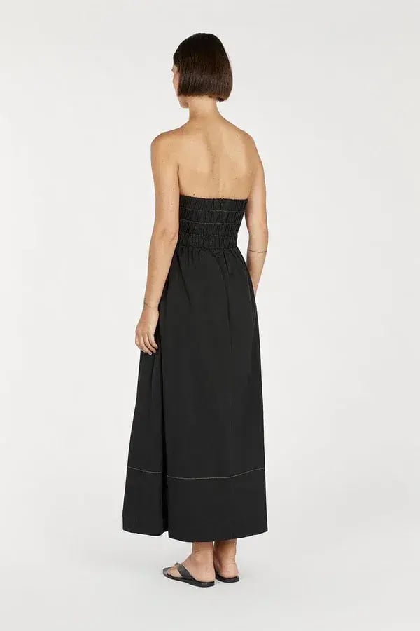 Dissh Elidy Strapless Black Midi Dress Size 10 photo 3
