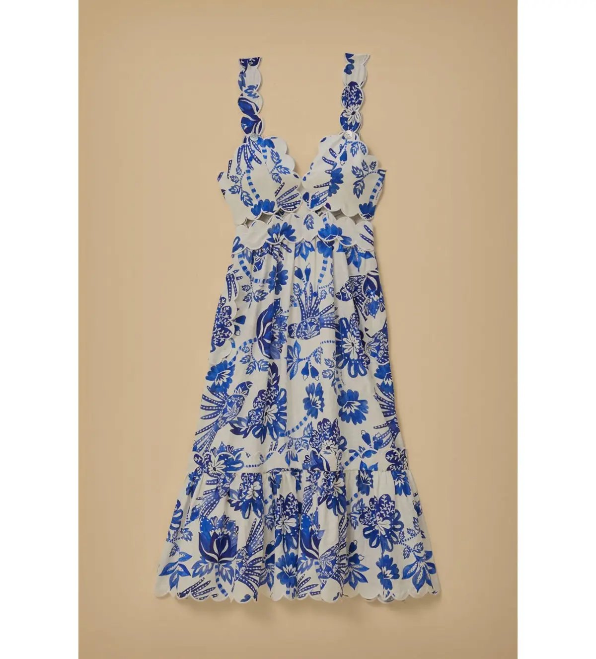Farm Rio Flowerful Birds Midi Dress AU 4 photo 3