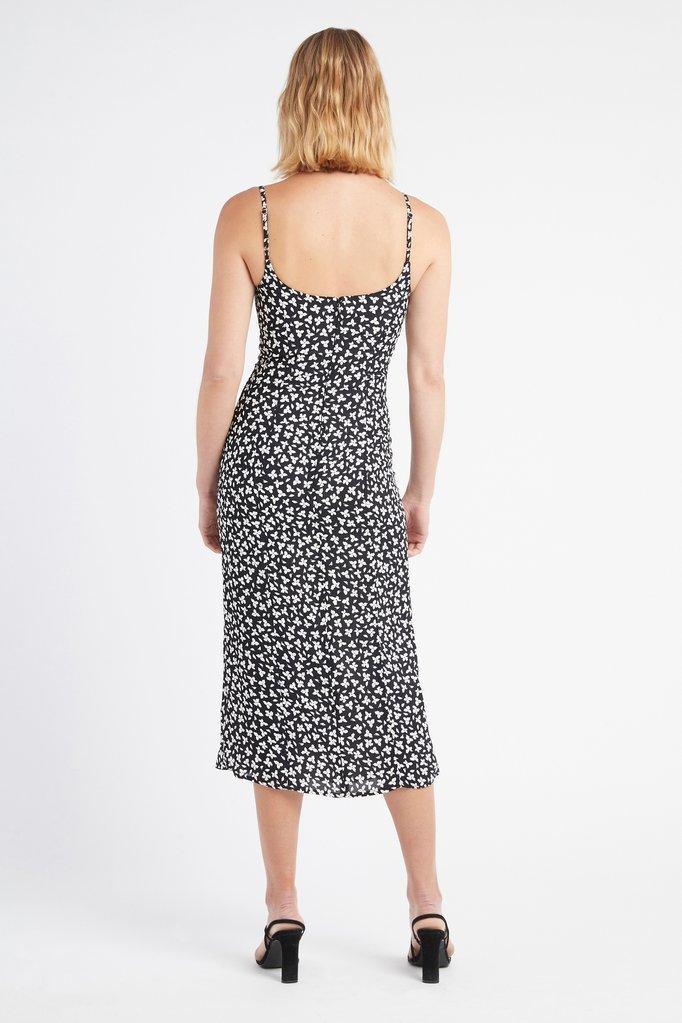 Kookai Black Lily Midi Dress Size 8 photo 3