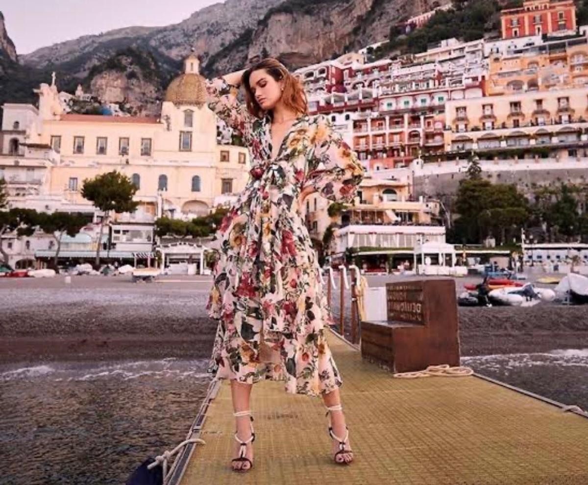 Sheike floral tier dress photo 3