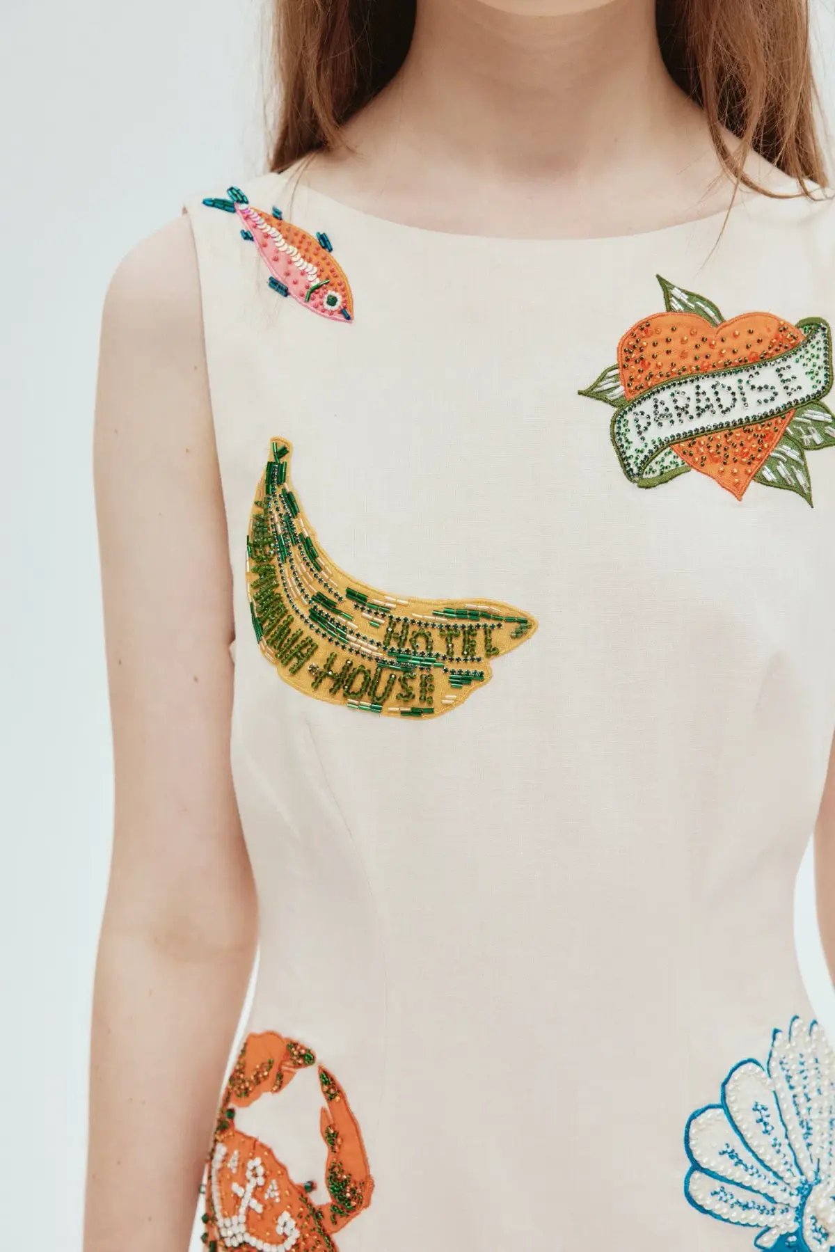 Alemais Clam Embroidered Gown Print Size 8 photo 2