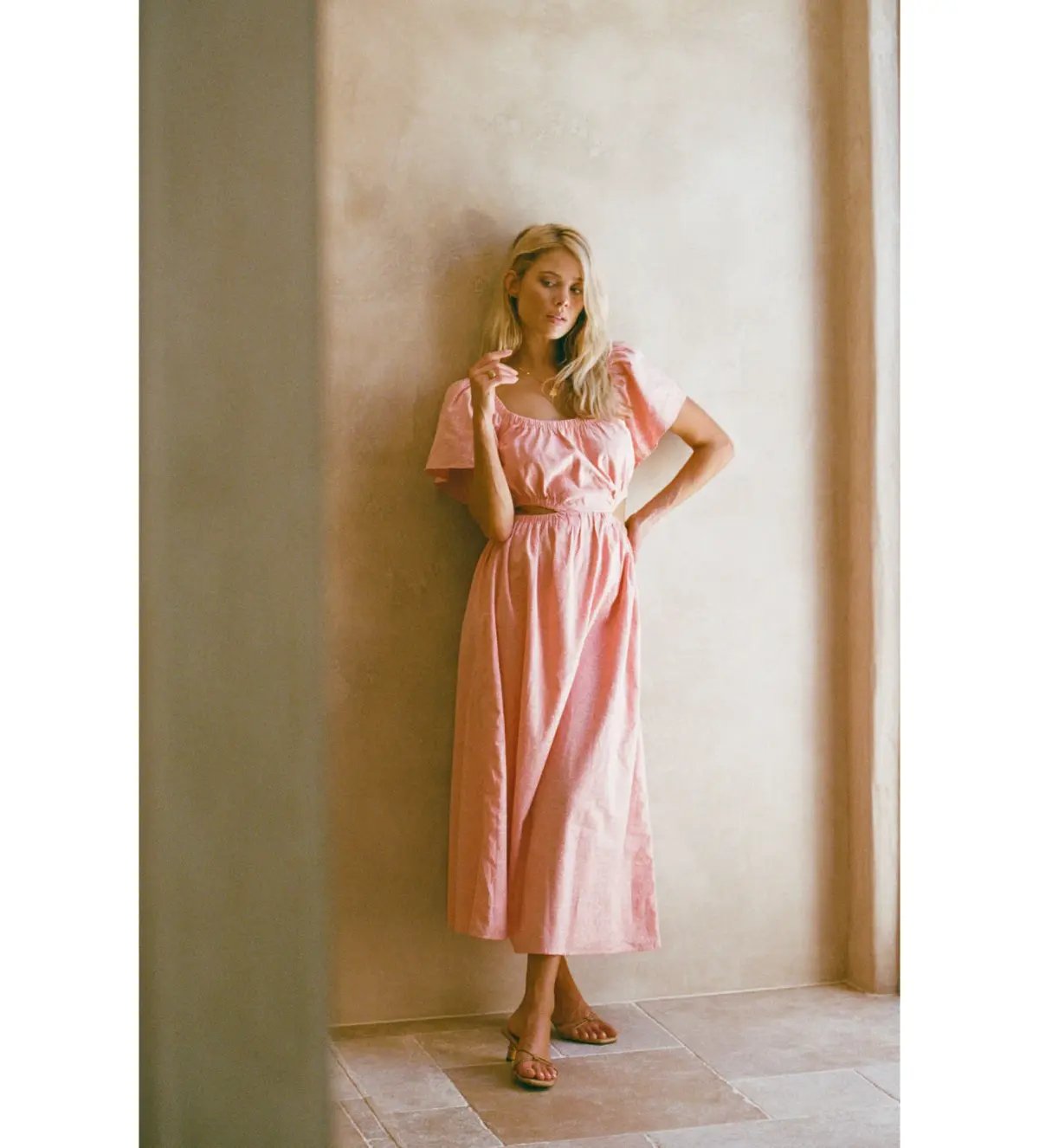 Sabo Skirt Ezzy Midi Dress Pink Size XL / AU 14 photo 5