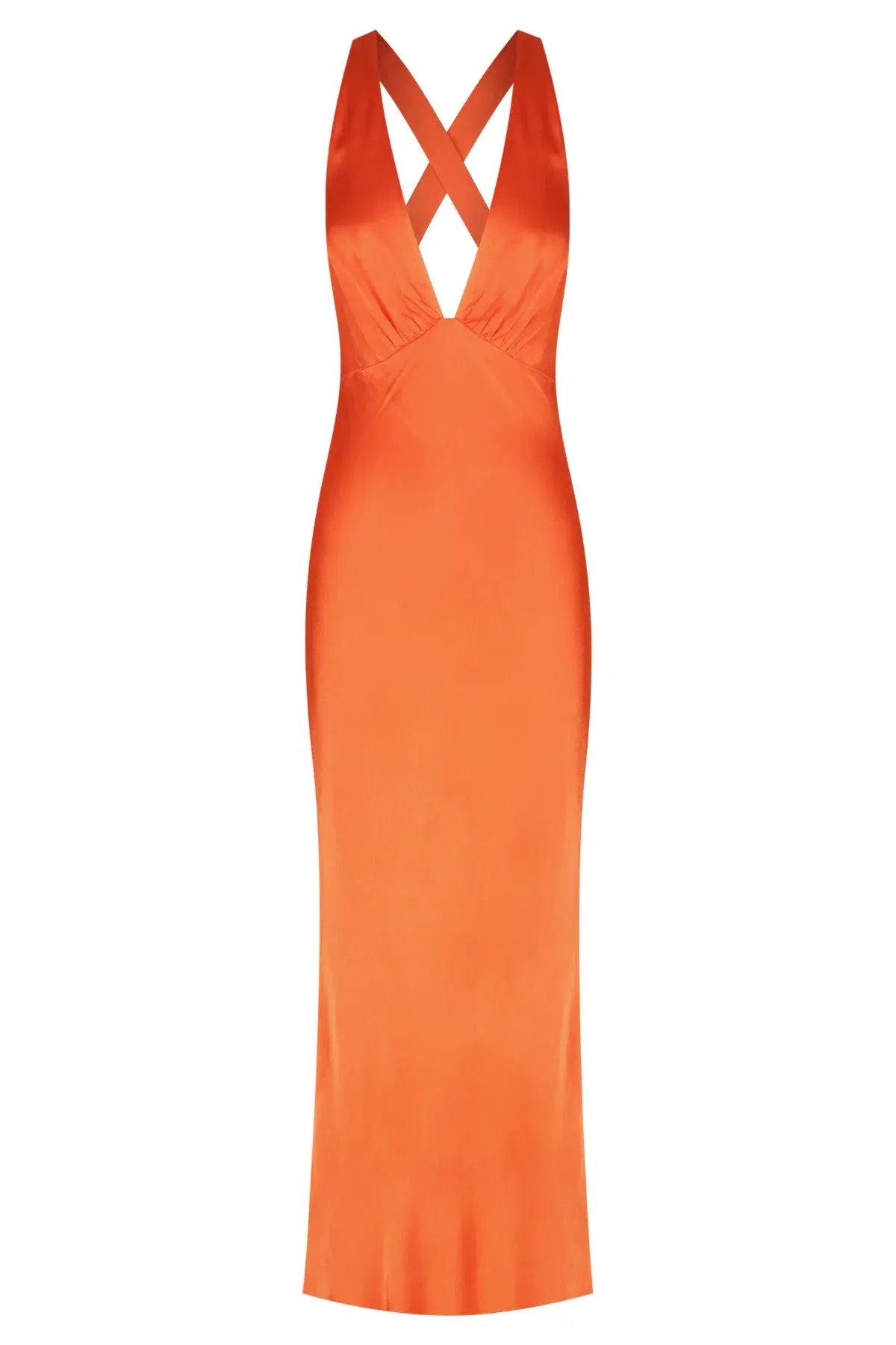 Shona Joy Milo Plunged Cross Back Midi Dress Hibiscus Size 6 photo 3