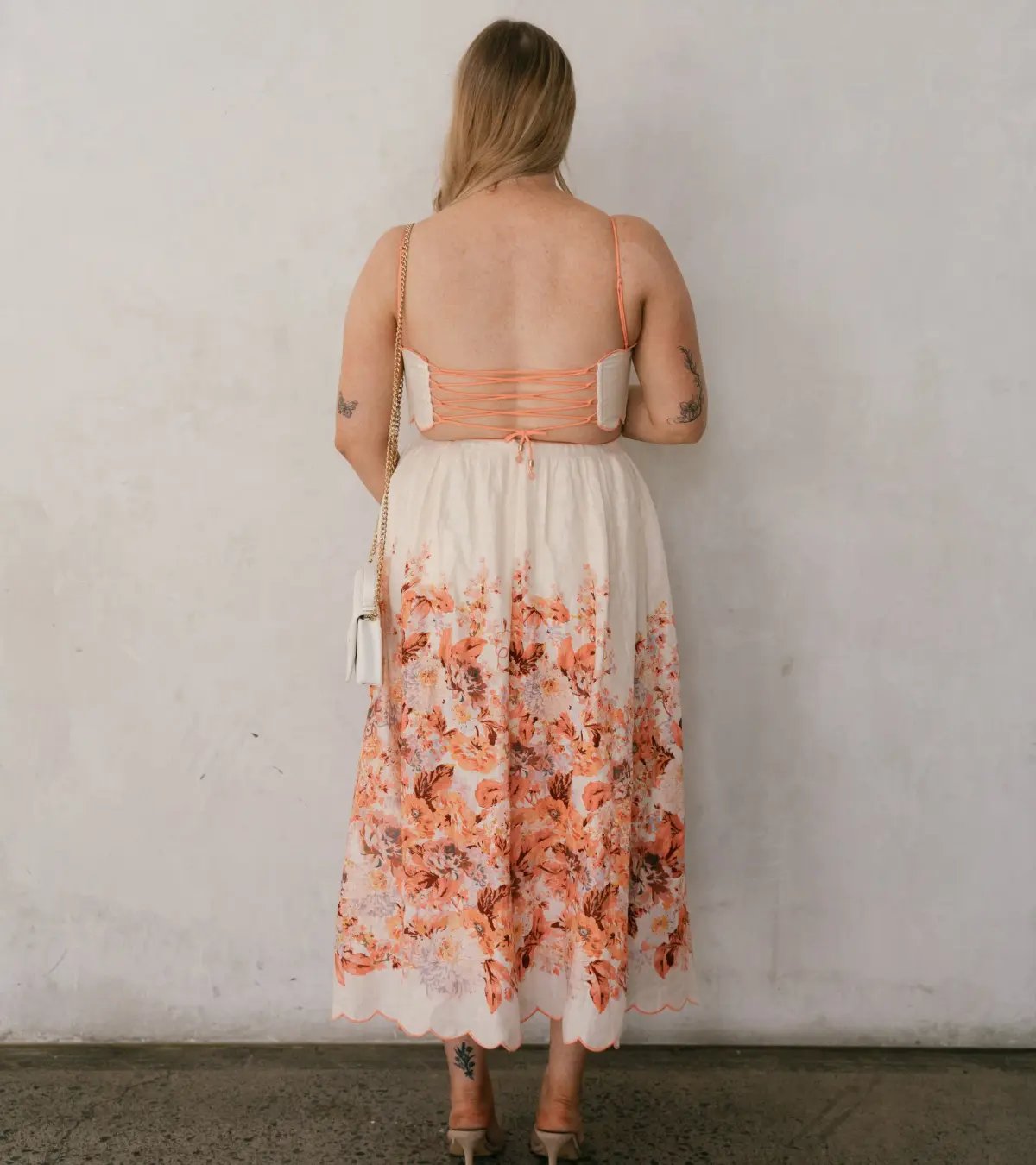 Zimmermann Devi Scallop Midi Dress in Cream Floral Size 3 / AU 10-12 photo 6