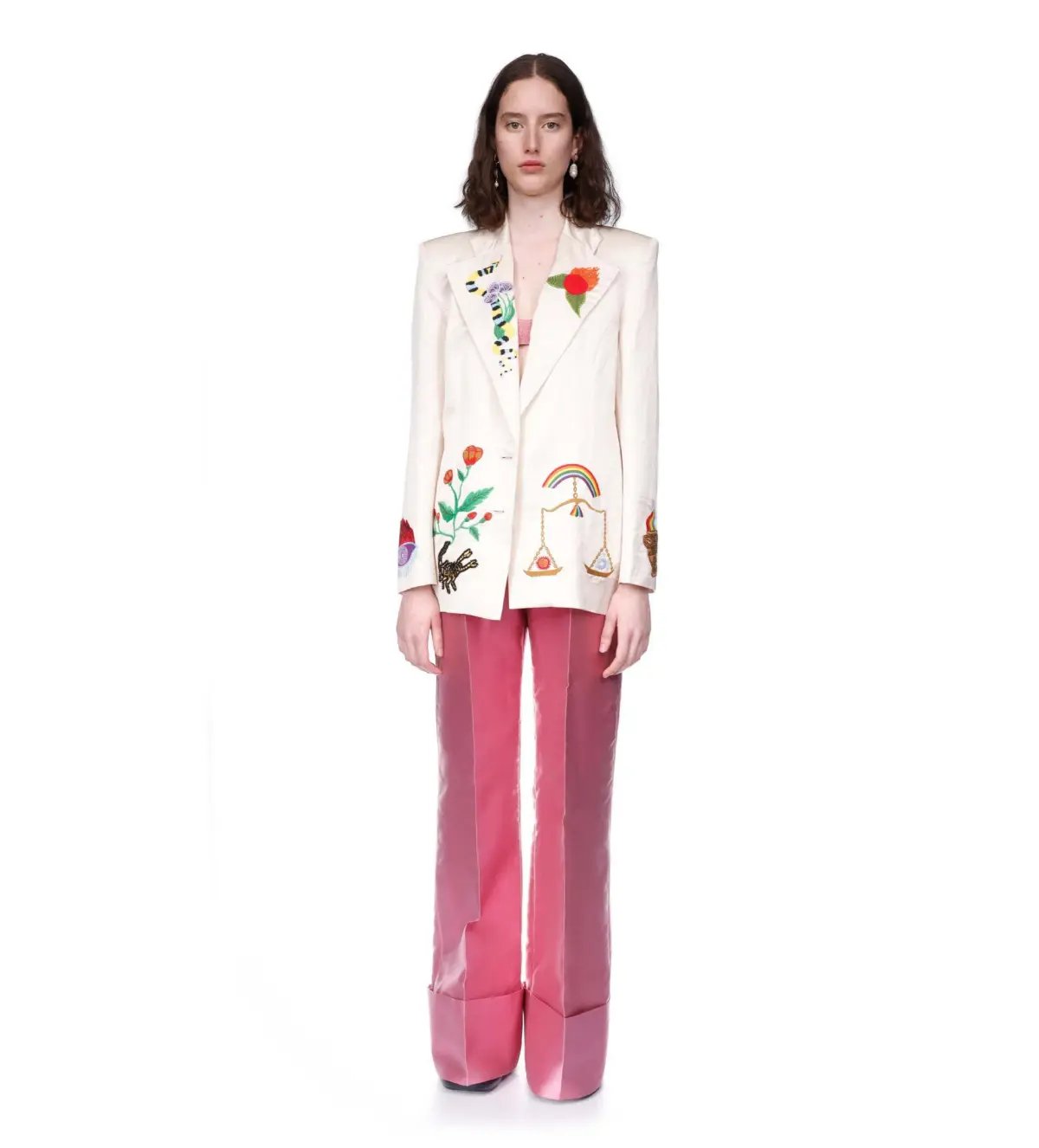 Alemais Zelda Embroidered Blazer Print Size 16 photo 7