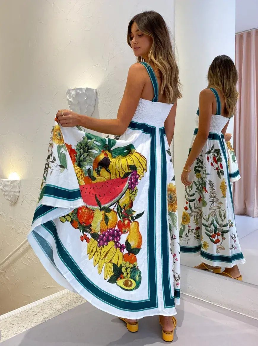 Alemais Frutta Midi Sundress in Multi Size 6 photo 2