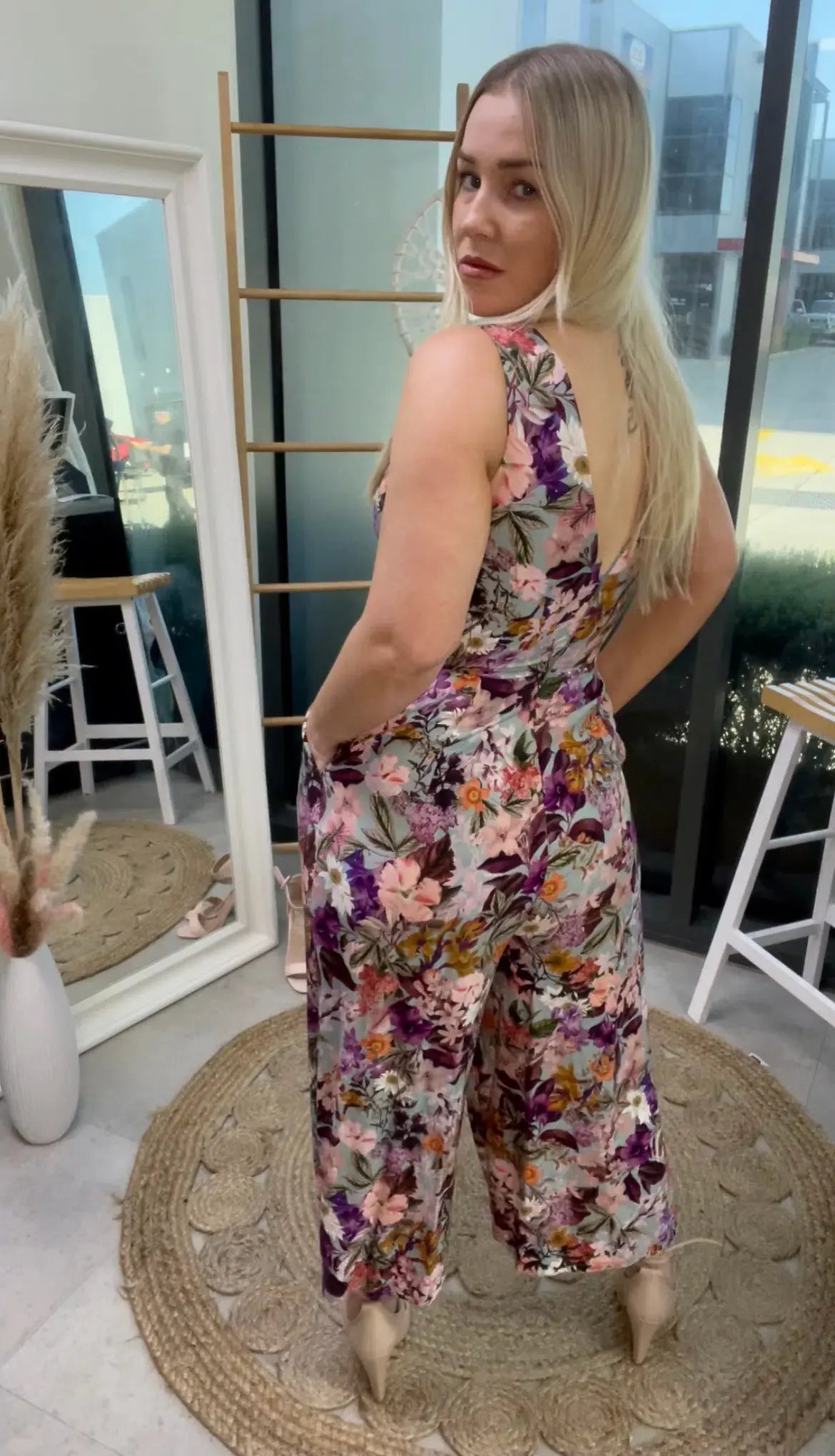 Sheike Hannah Floral Jumpsuit  Size 8 photo 5