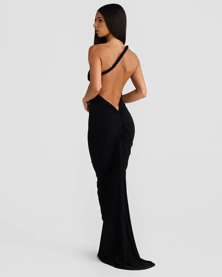 Melani the Label Maia Dress Maxi Black Size AU 6 photo 2