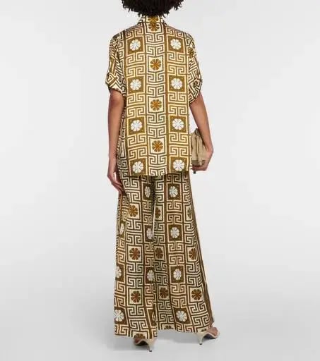 Alemais Dimi Jacquard Shirt & Pant Set Print Size 8 photo 7