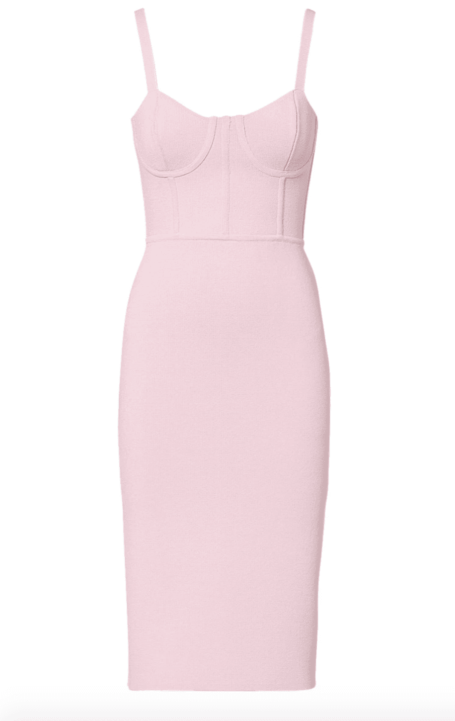 Scanlan Theodore Crepe Knit Bustier Dress Pink Size 8 photo 6