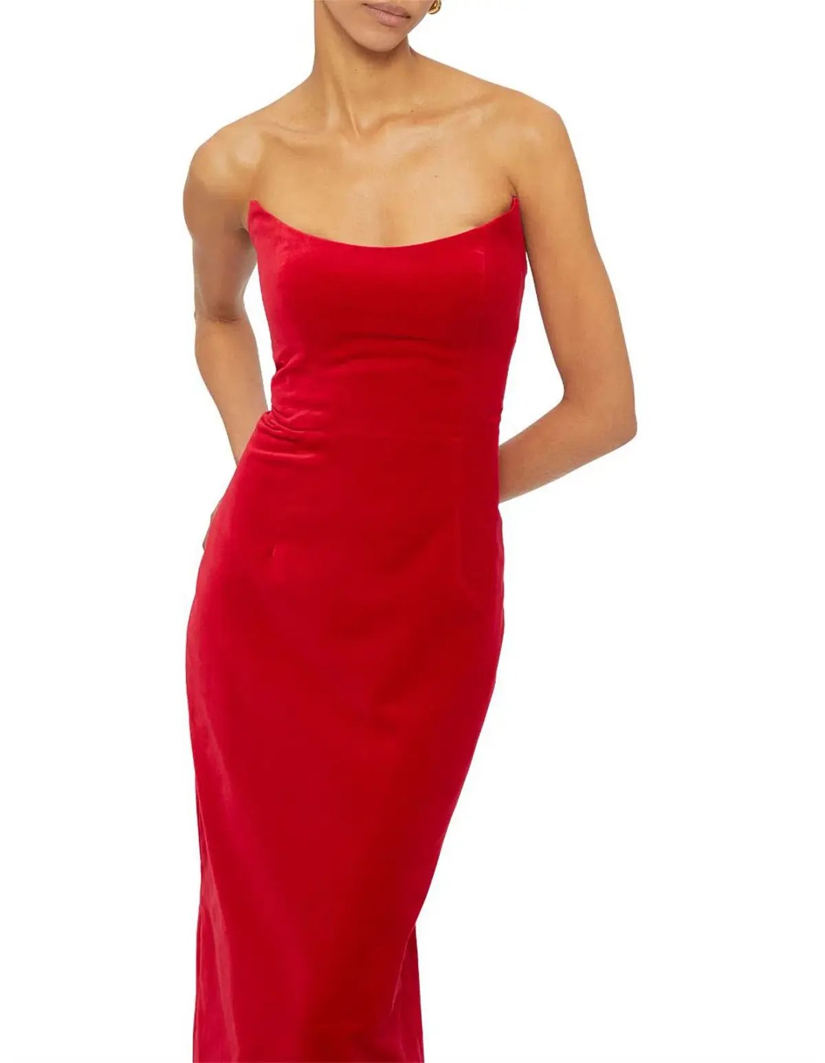 Ginger & Smart Soloist Strapless Gown Red Size AU 12 photo 4
