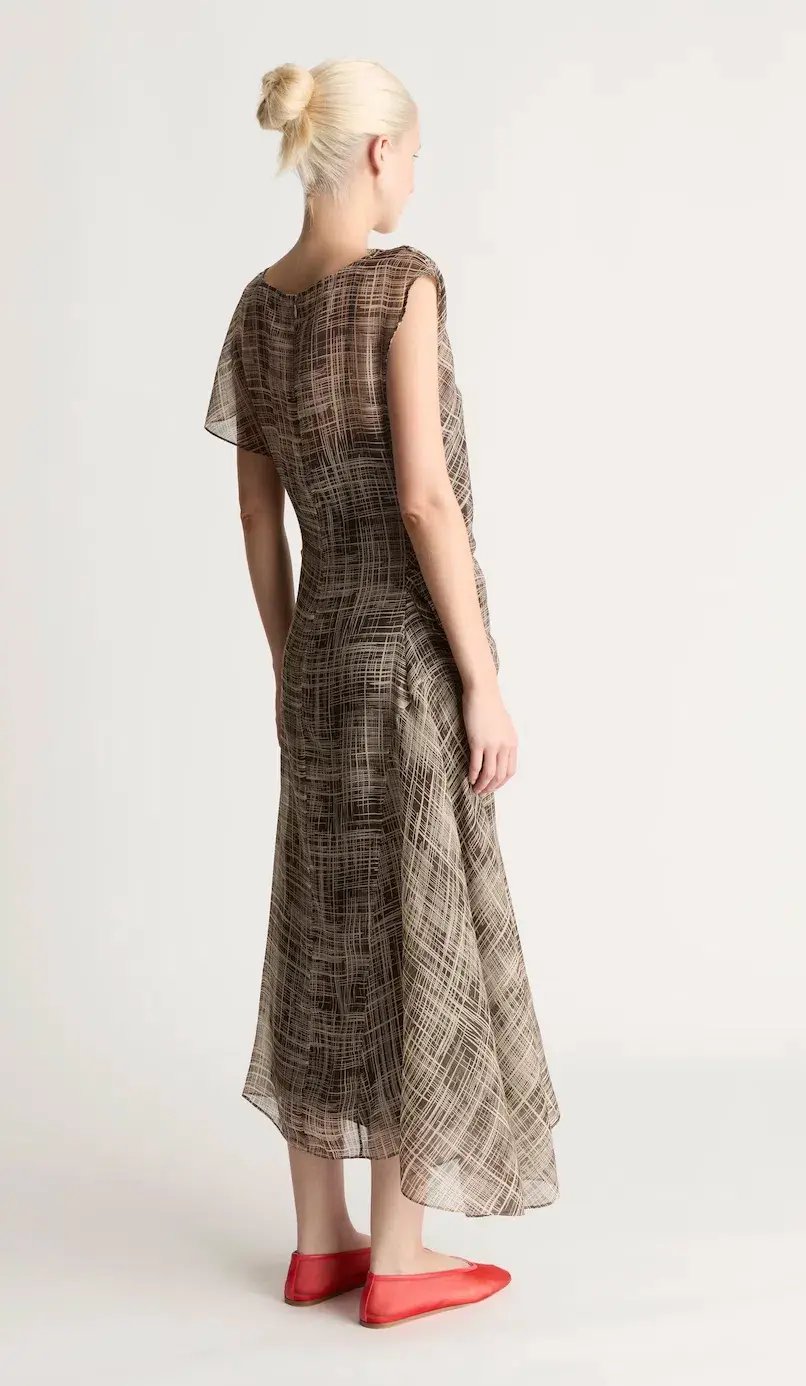 Lee Matthews Posie Dress Chocolate Size AU 10 photo 4