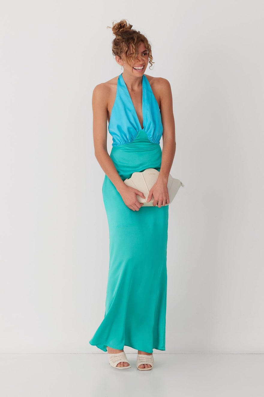 The Wolf Gang Oahu Slip Dress - Aquamarine photo 2