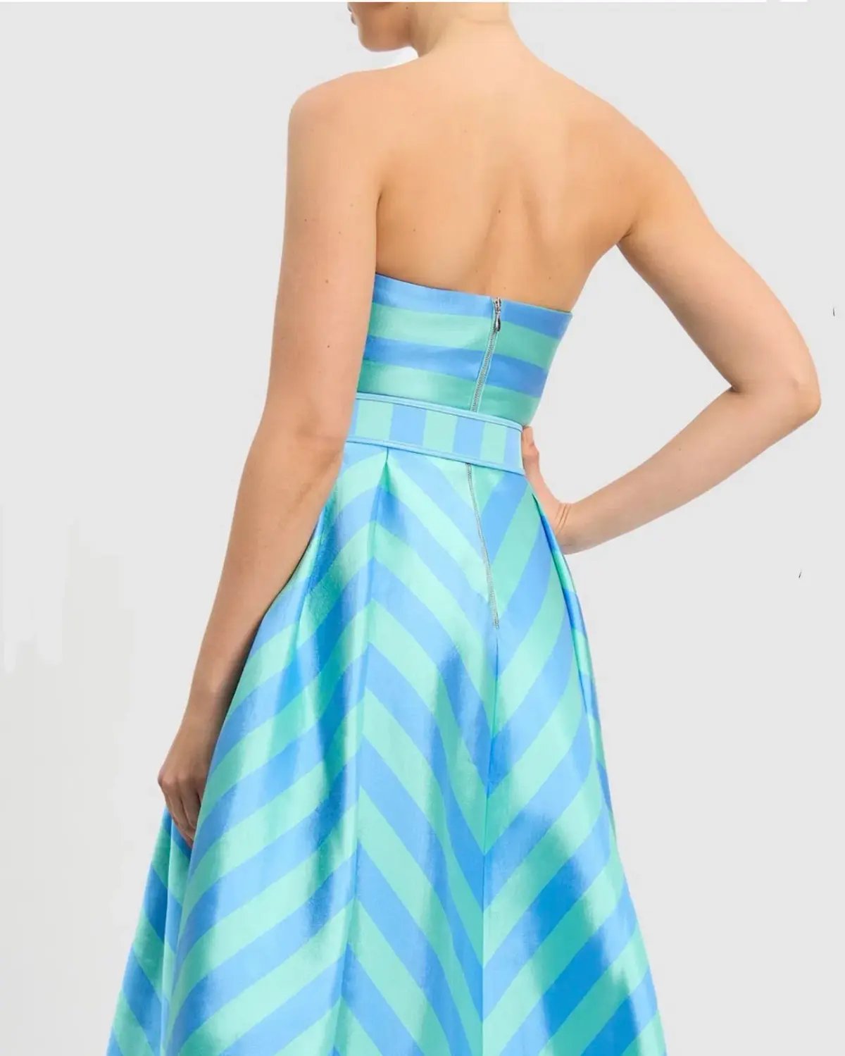 Rebecca Vallance Seychelles Midi Dress Blue Size AU 10 photo 4