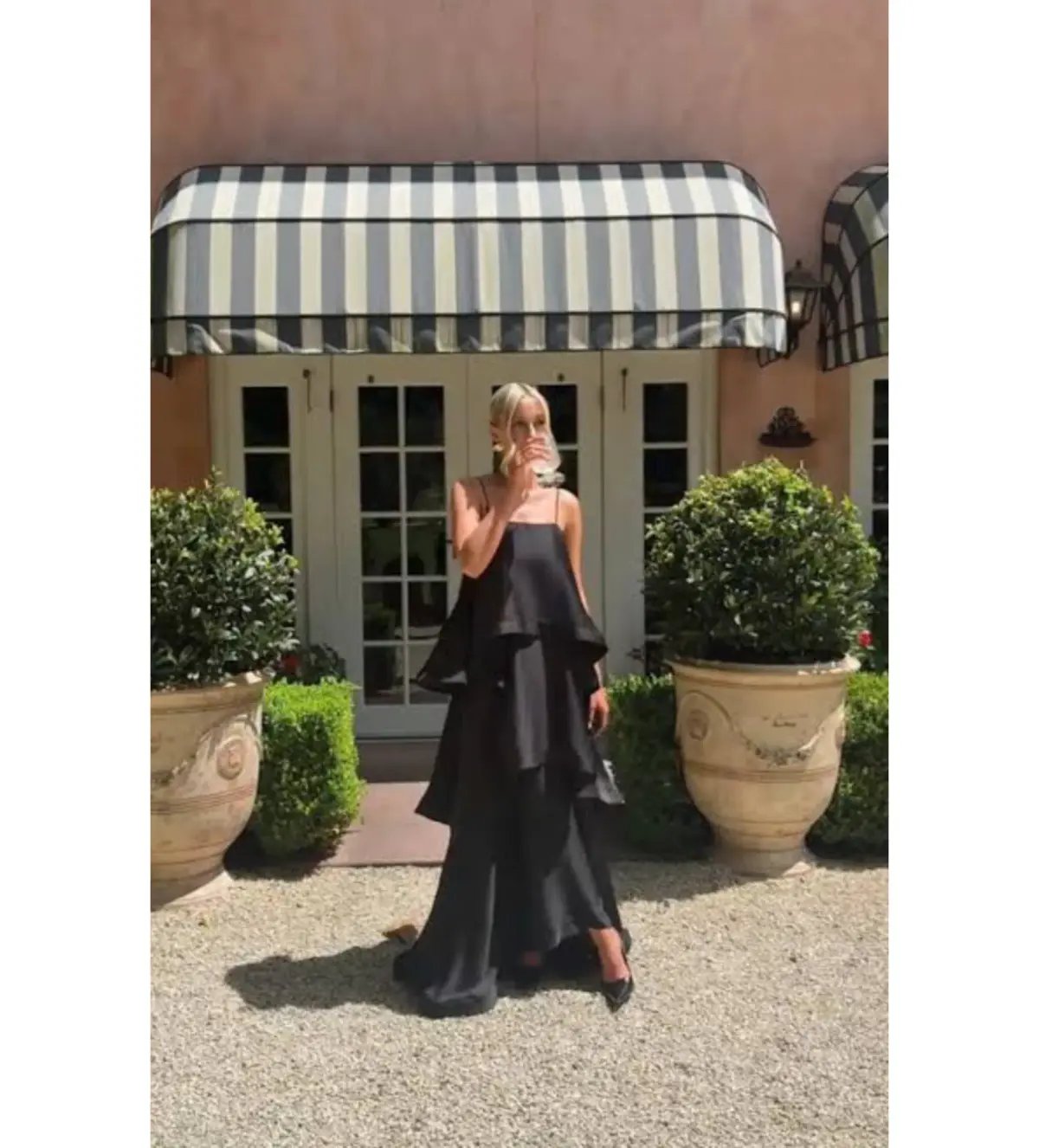 Elliatt Tilly Tiered Maxi Dress Black Size 10 photo 6