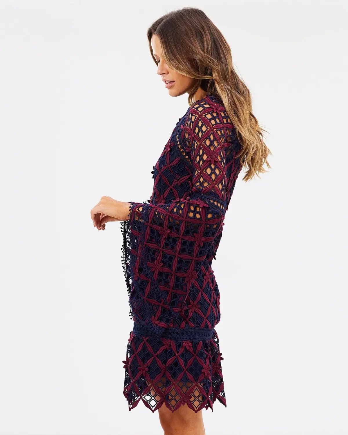 MOS The Label Dusk To Dawn Mini Dress Multi Size 8 photo 4