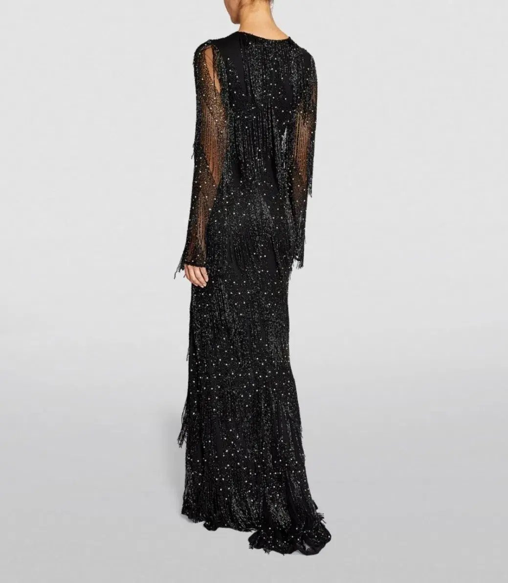 Rachel Gilbert Arlie Gown Black Size 3 / AU 12 photo 2