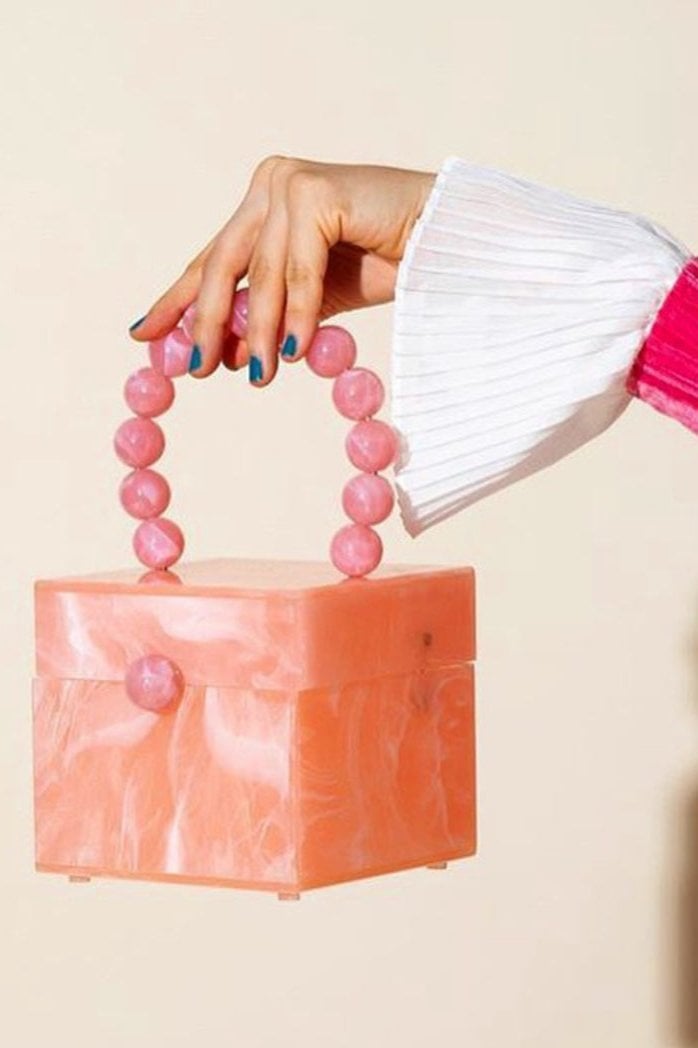 Cult Gaia Eos Box Clutch Bag, Pink photo 3