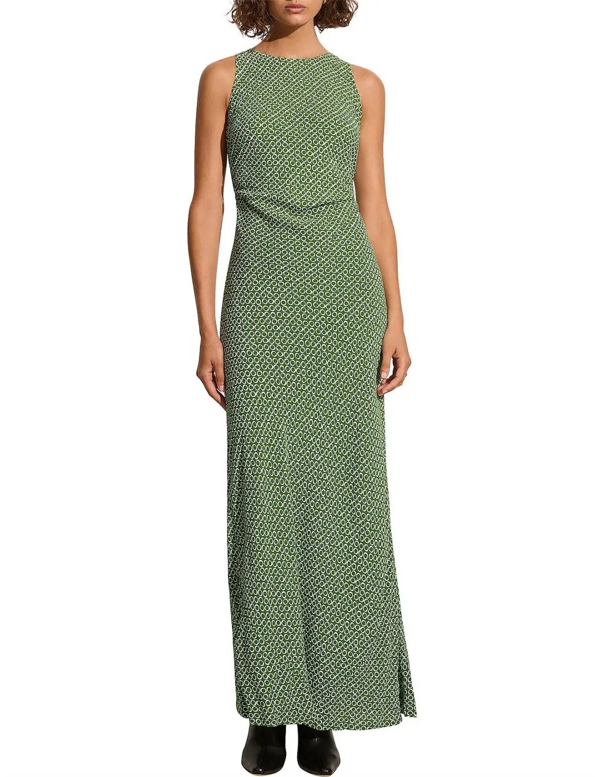 Faithfull the Brand Clementine Maxi Dress Green Size 8 photo 3