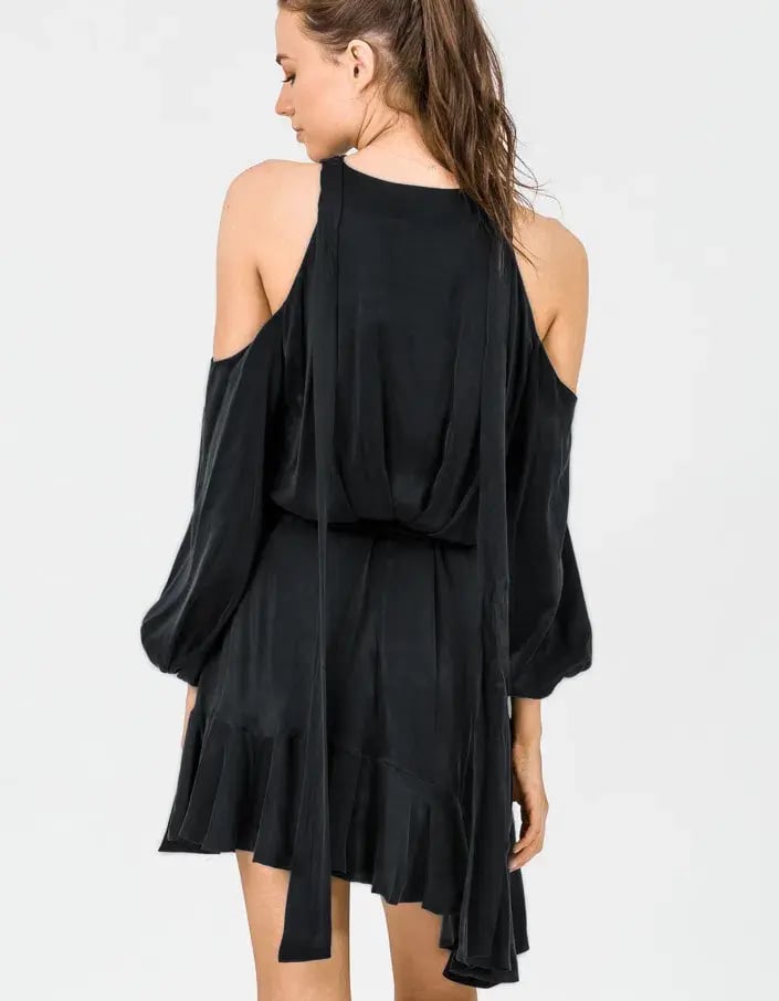 Zimmermann Sueded Billow Playsuit Black Size 0/Au 8 photo 2