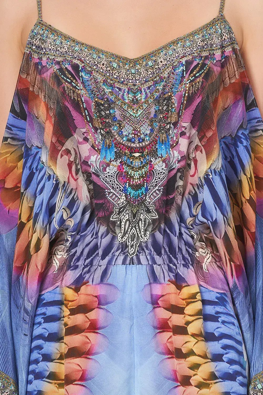 Camilla Franks Drop Shoulder Playsuit Love On The Wing Print Size M /AU 12 photo 6