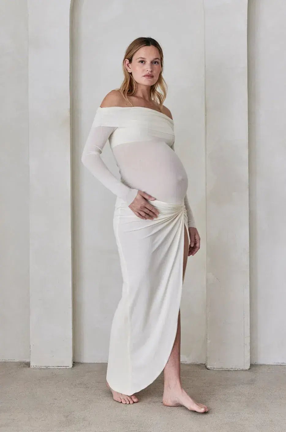 Bumpsuit Maternity Set White Size S/Au 8 photo 6