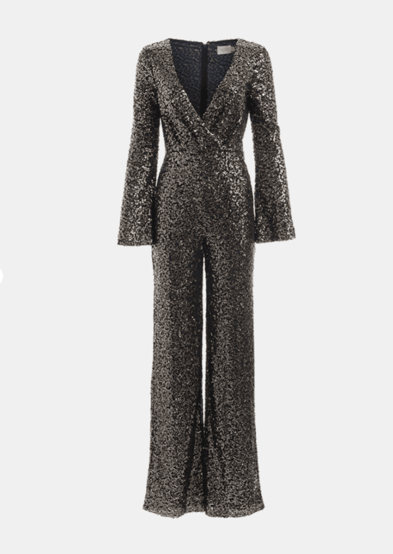 MISHA Sharnie Pantsuit Gold Size 4 photo 5