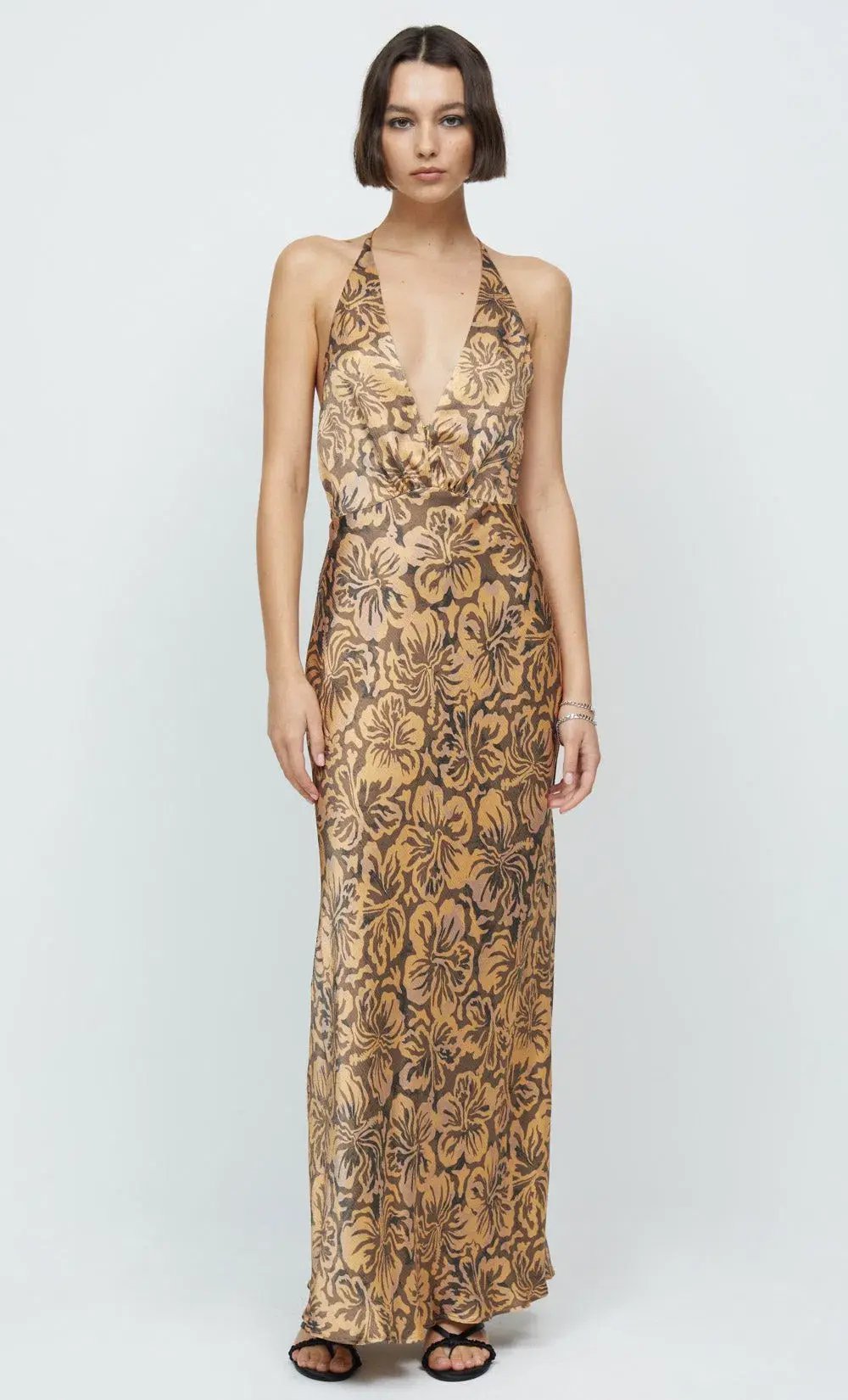 Bec & Bridge Samara Halter Maxi Dress Floral Size 8 photo 4