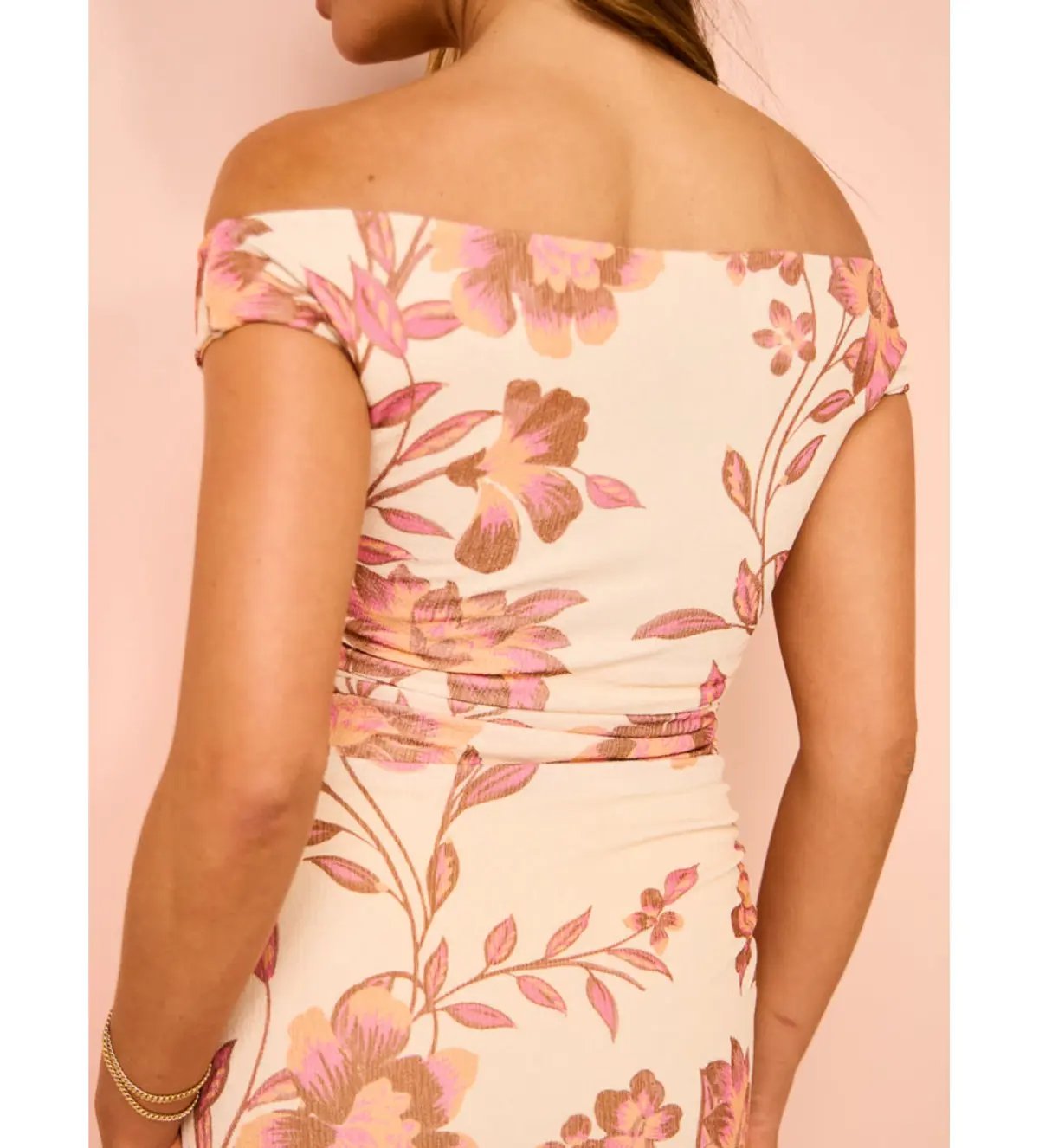 Ownley Ines Midi Dress Vanilla Floral Size XS/AU 6 photo 6