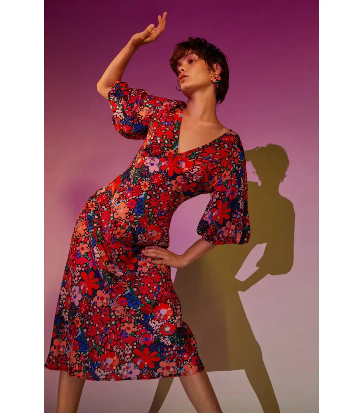 Gorman Petal Dance Party Dress Print Size AU 12 photo 5