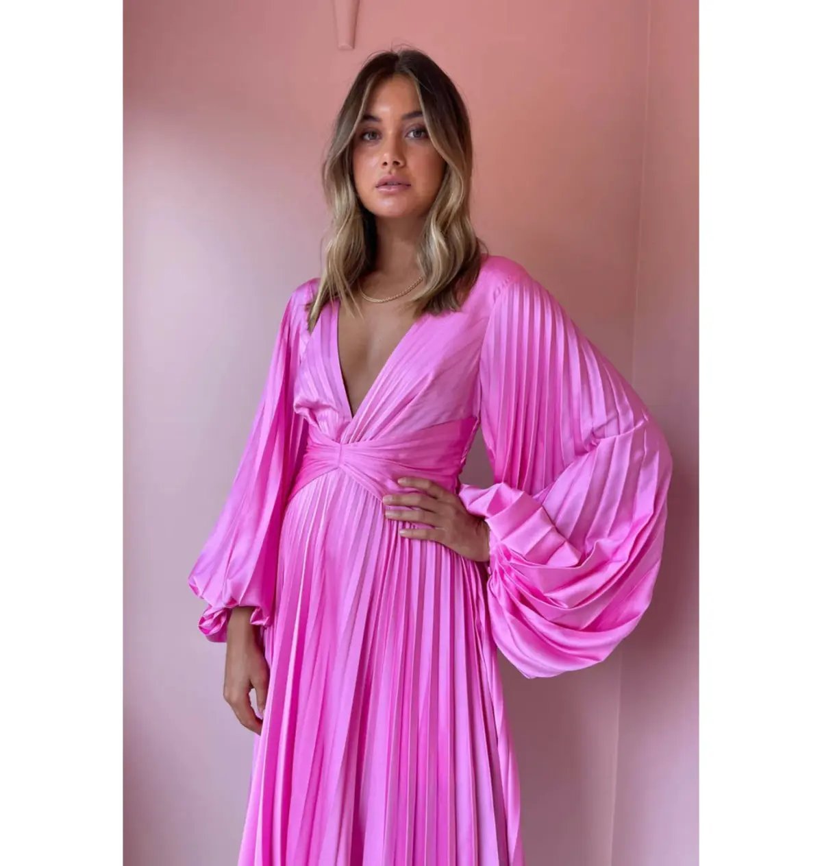 Acler Palms Dress in Confetti Pink Size AU 10 photo 3