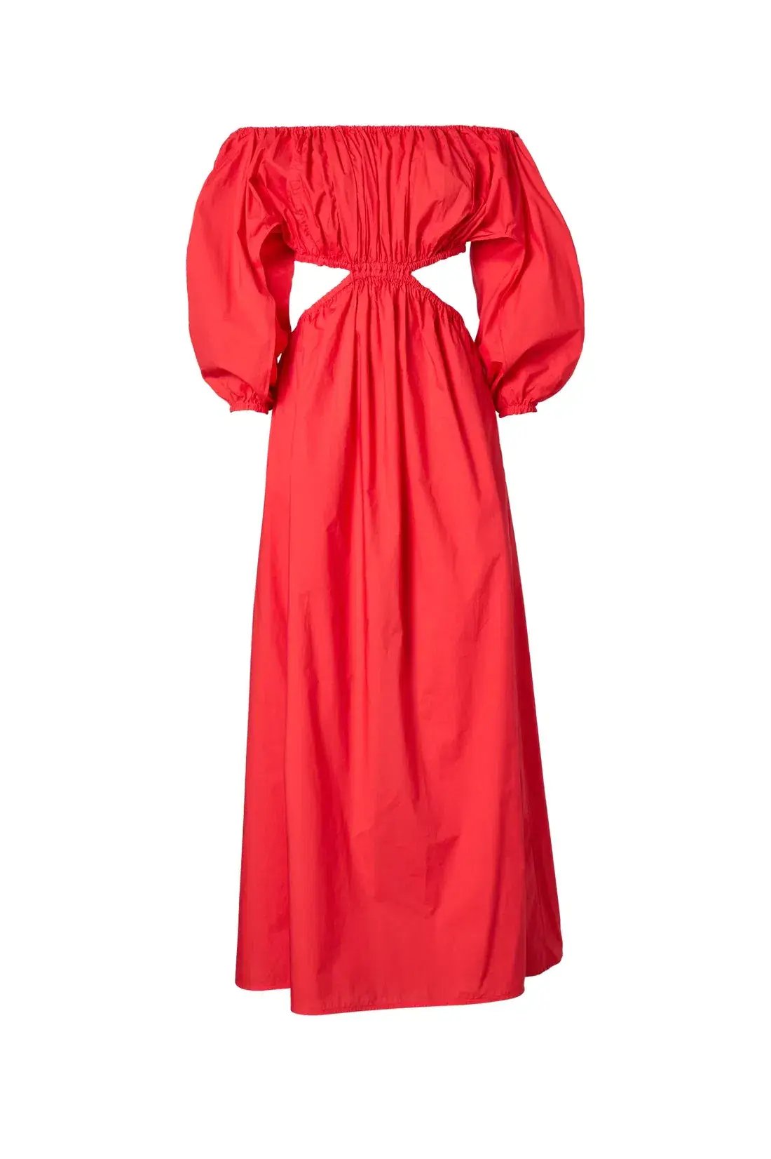 Scanlon Theodore Parachute Cotton Gather Dress Poppy Size 6 photo 3