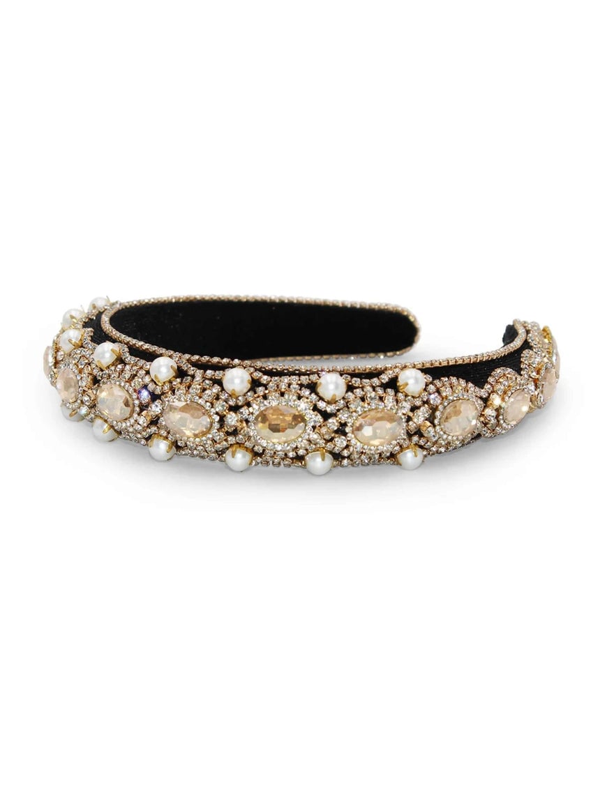 Morgan & Taylor Lyra Headband, Gold photo 3