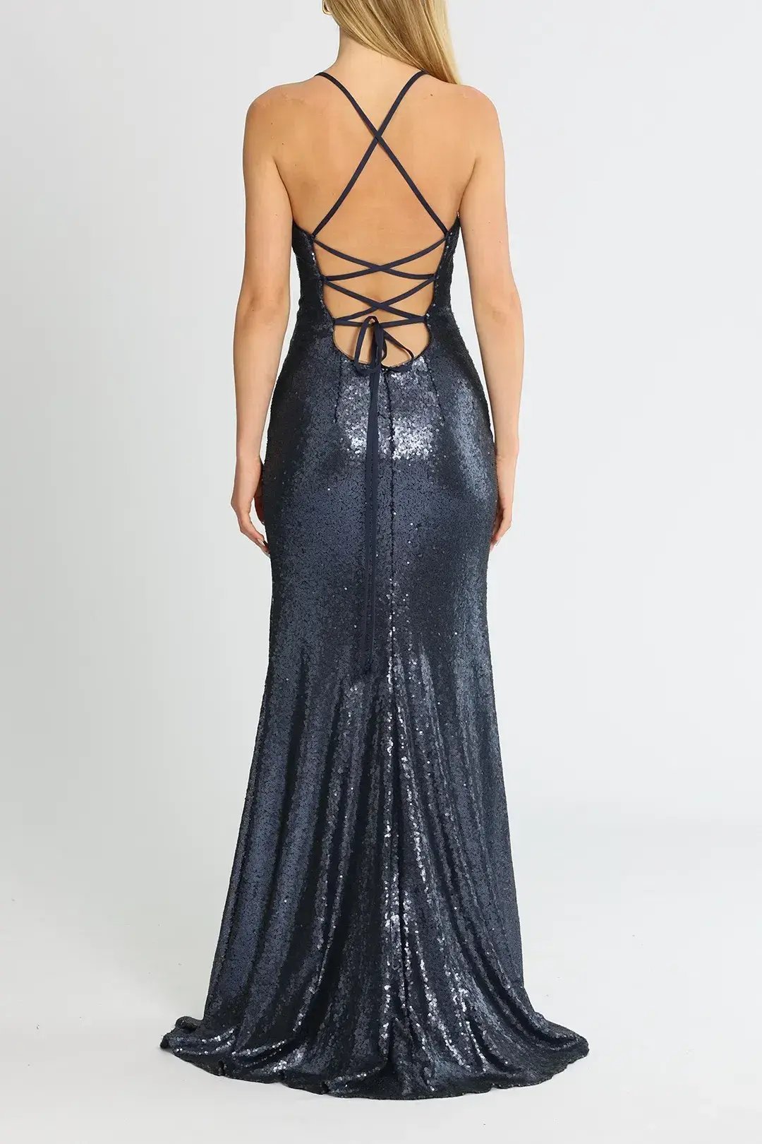 Tania Olsen India Gown Navy Size 12 photo 3
