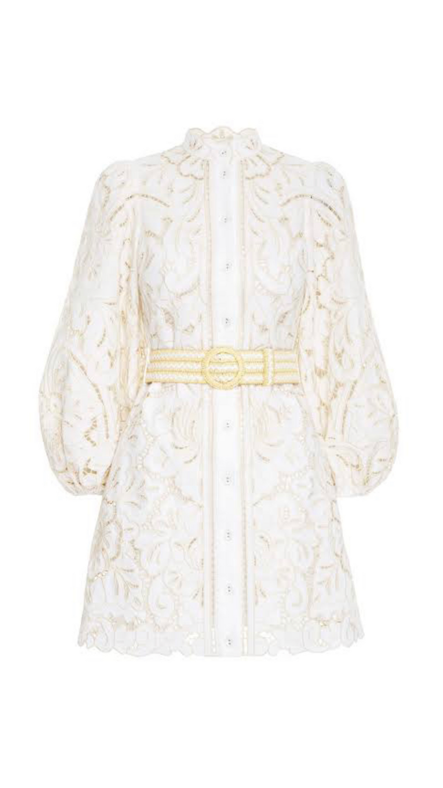 Zimmermann Empire Borderie Short Dress photo 2