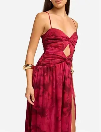 Runaway The Label Camille Maxi Dress Print  Size 10 photo 3