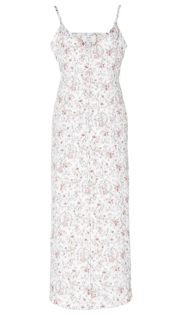 Sir the Label Haisley Linen Midi Dress Floral-Print  Size 6 photo 4