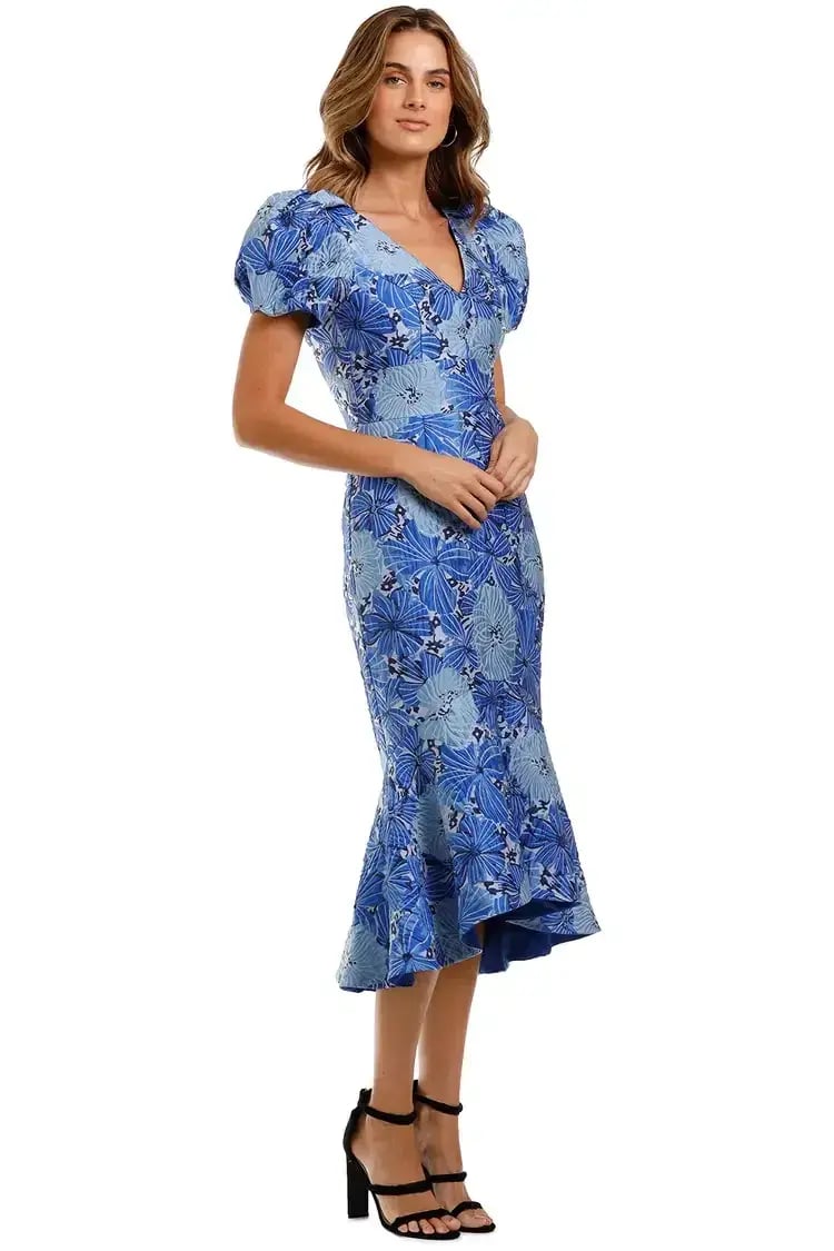 Love Honor Argento Midi Cobalt Blue Size AU 12 photo 2
