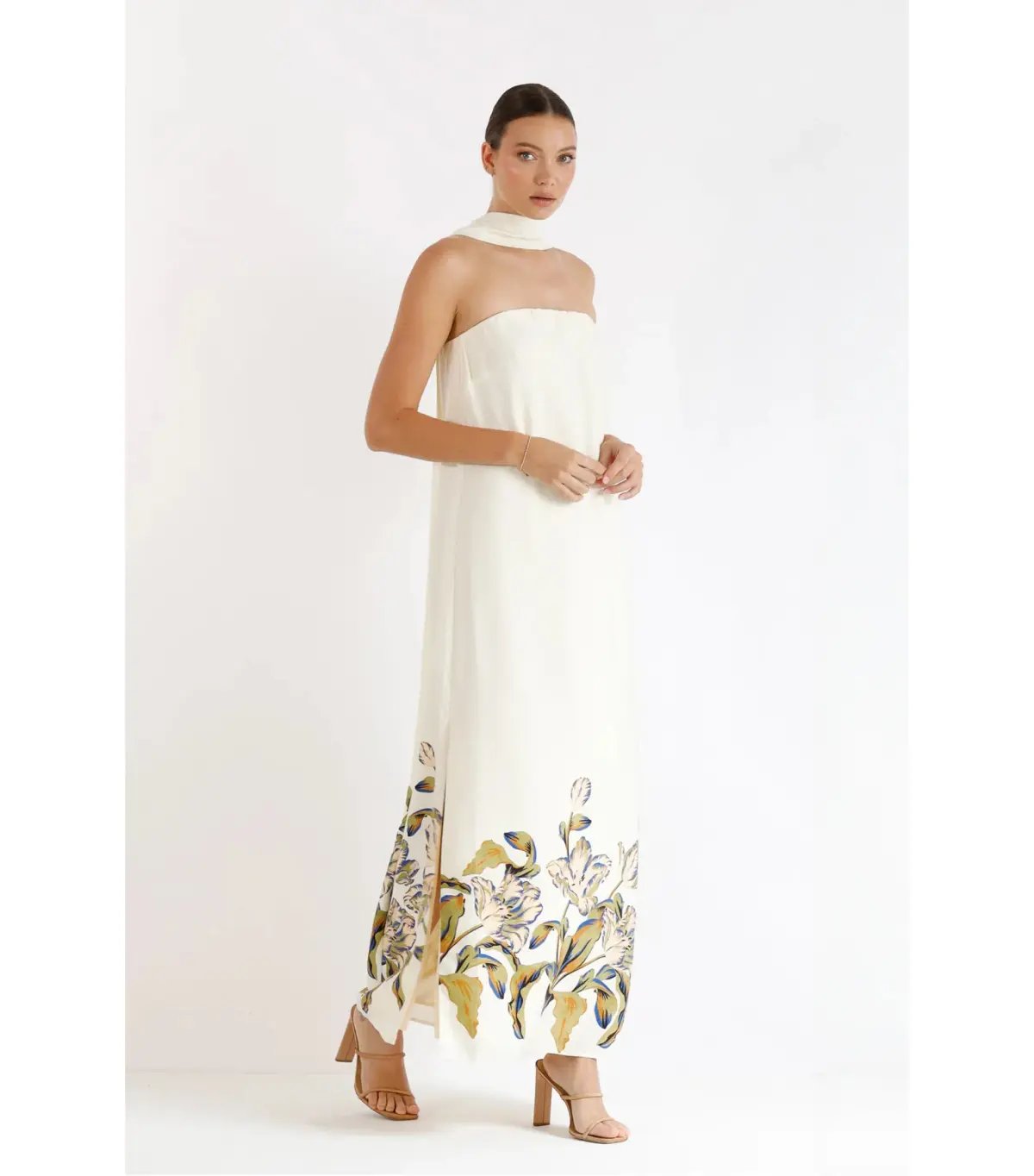 Pasduchas Celeste Column Midi Dress Multi Size Small / AU 8 photo 2