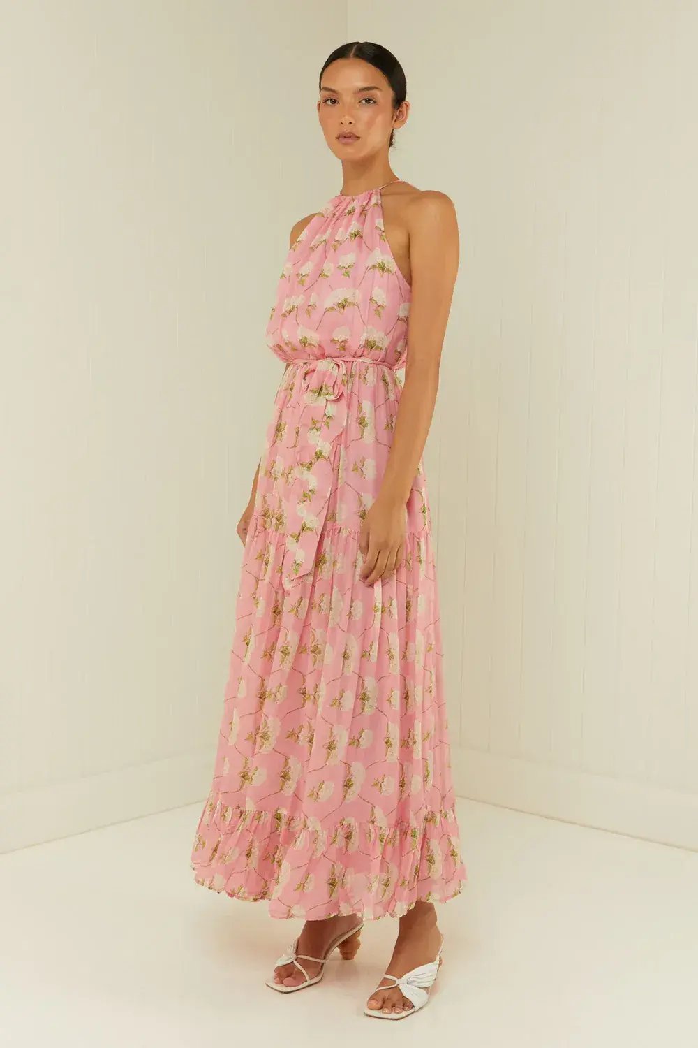 Palm Noosa Bluebell Dress in Pink Diamond Hydrangea Size 8 photo 5