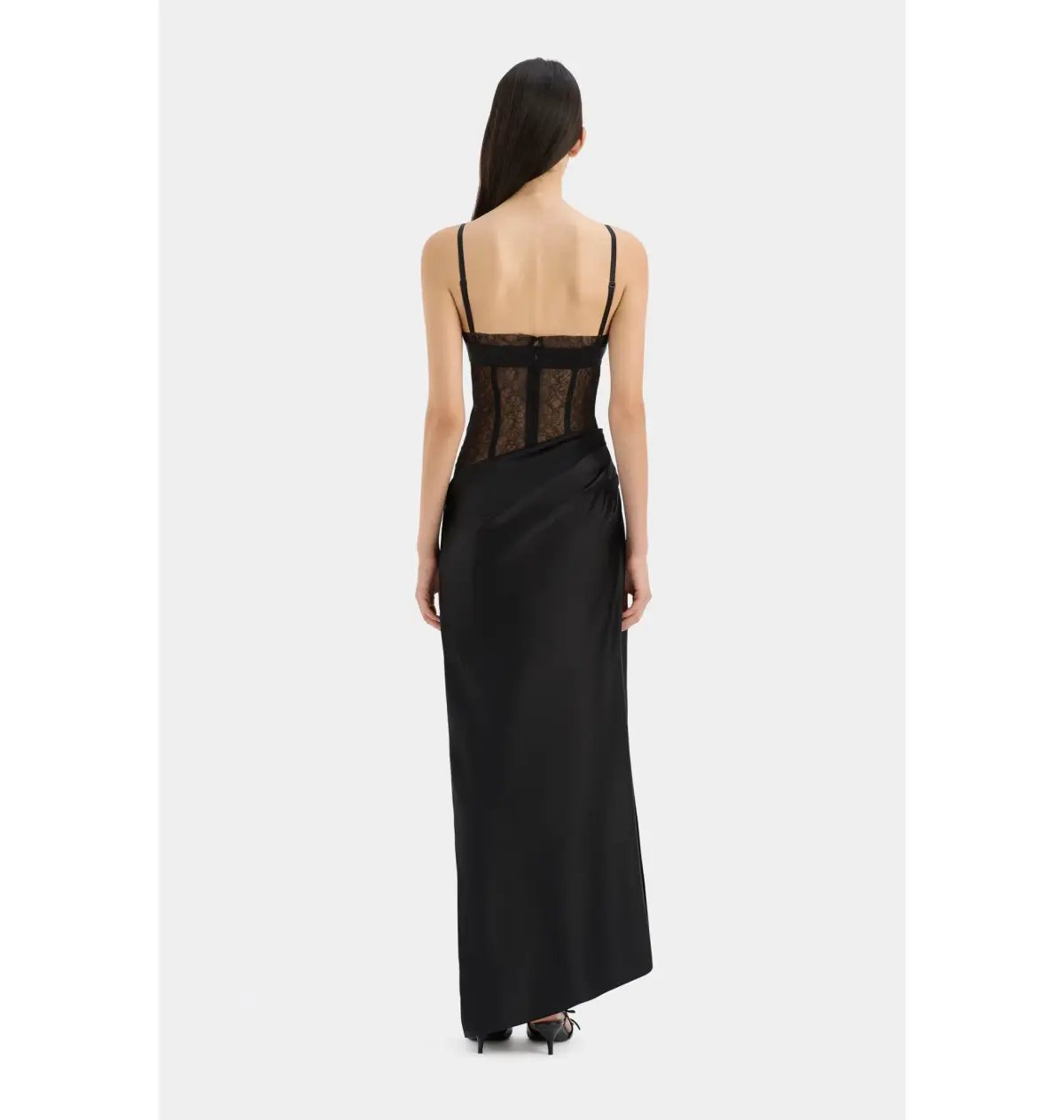 Sir the Label Dunya Draped Gown Black Size AU 10 photo 3