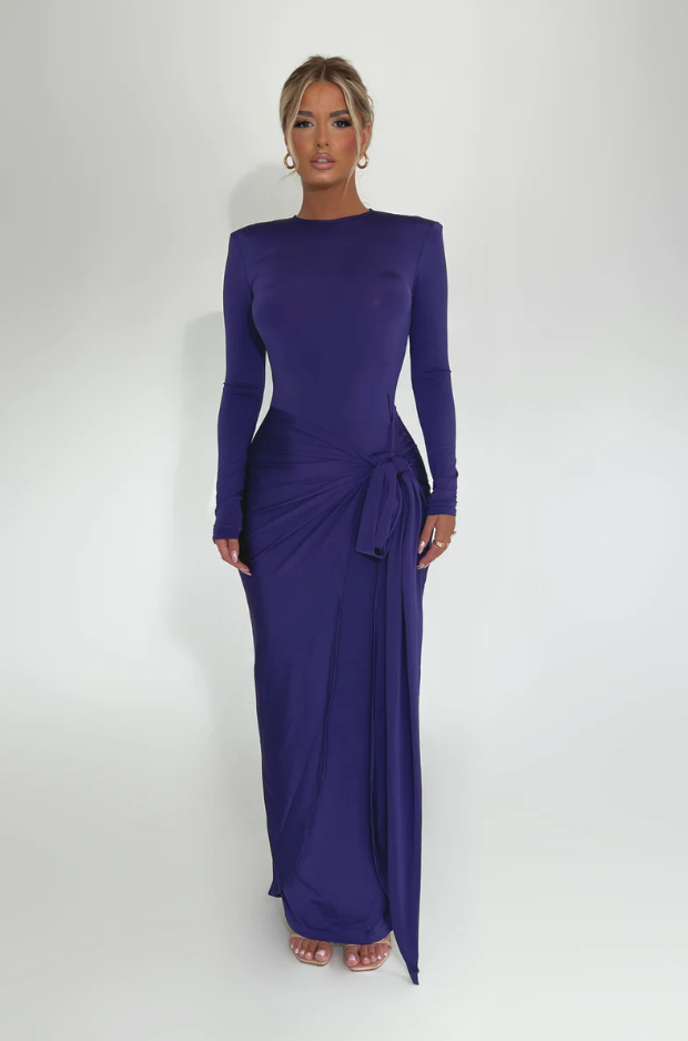 MARLISA MAXI DRESS PURPLE photo 3