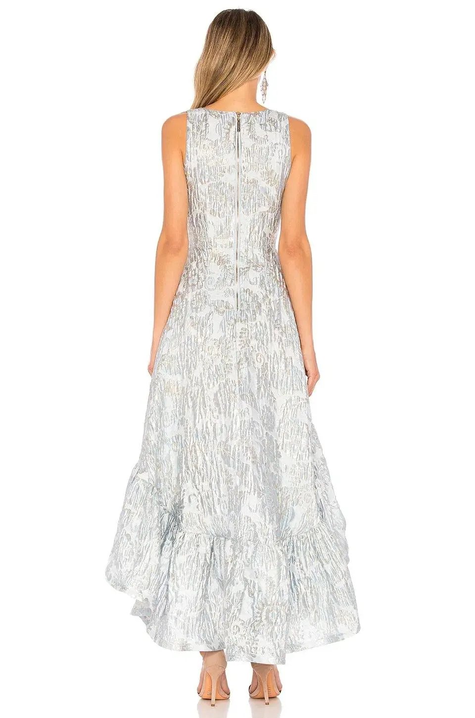 Bronx and Banco Fiona Gown Silvery Blue Size 10 photo 3