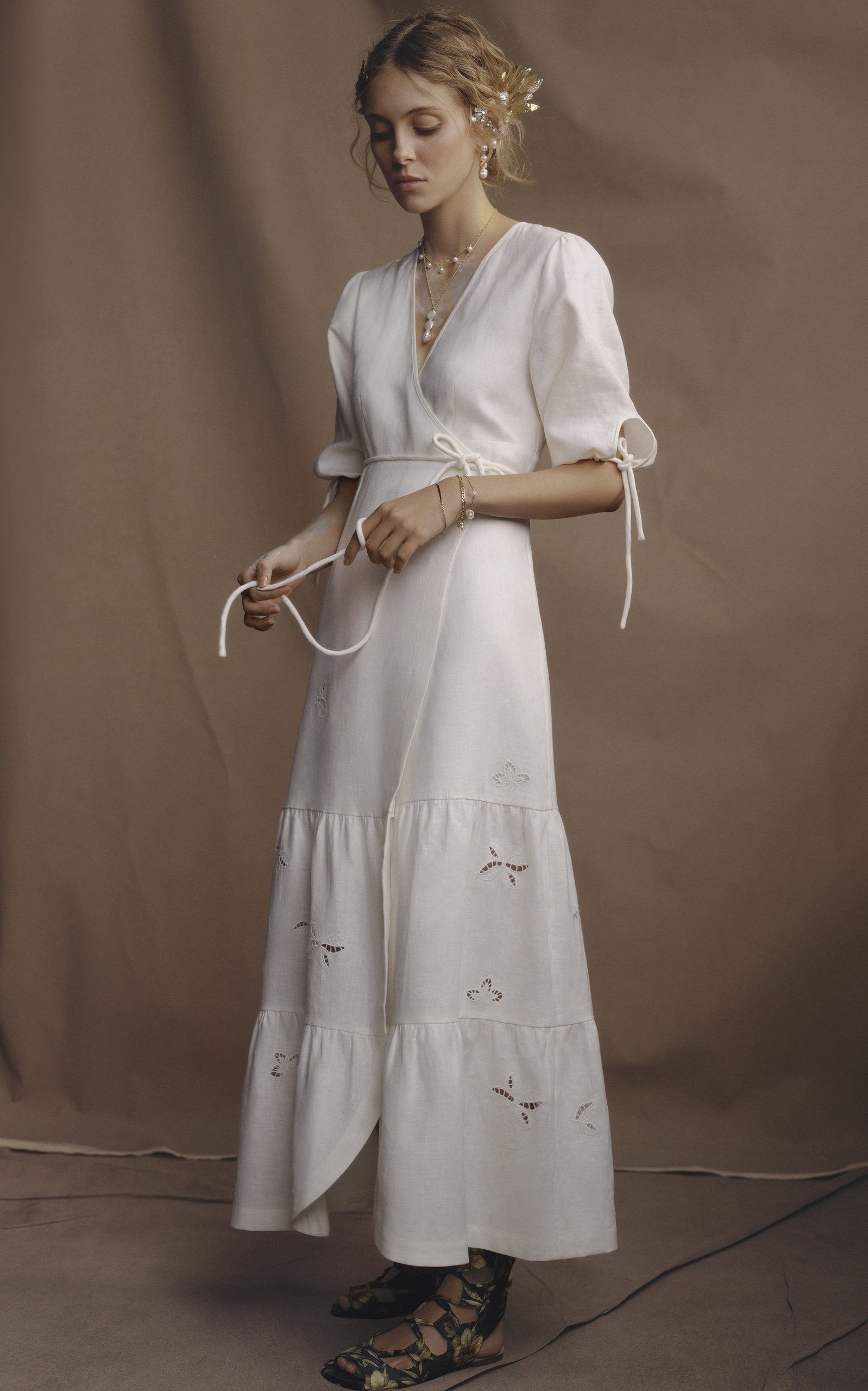 SIR – Alena Wrap Linen Dress photo 3